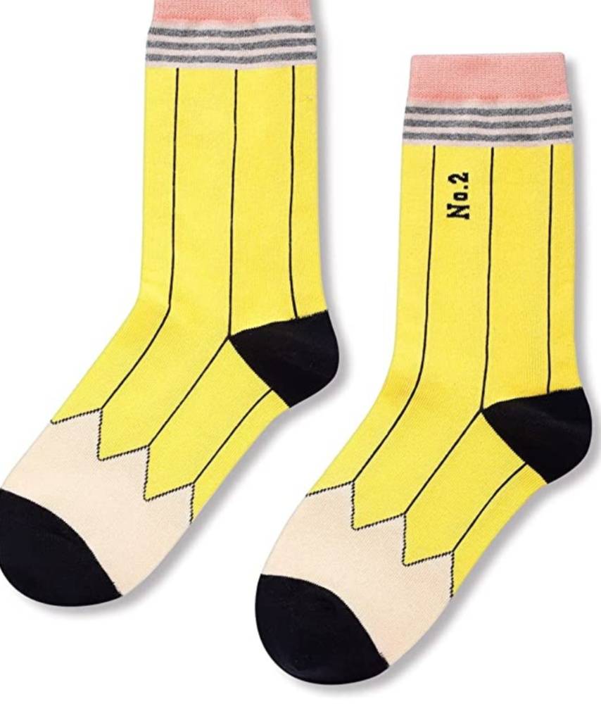 Pencil-Inspired Socks