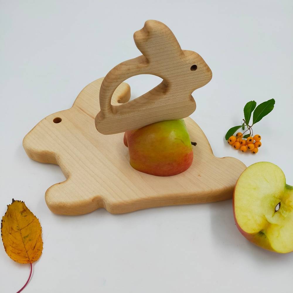 Montessori Cutting Board & Safe Knife Bunny Lover Gift Box