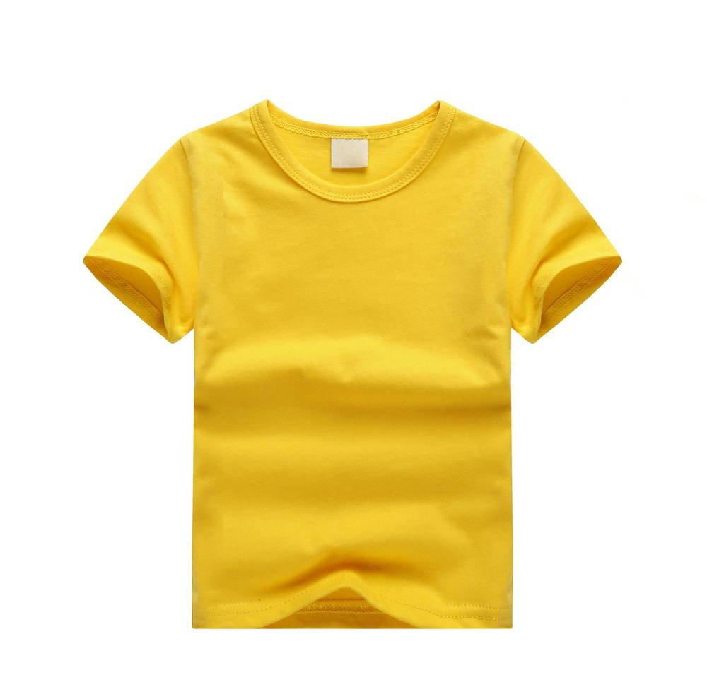 Round Neck T-shirt, Mustard Yellow