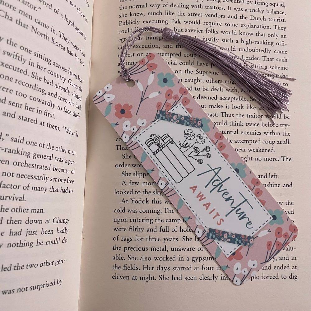 Adventure Awaits Metal Bookmark