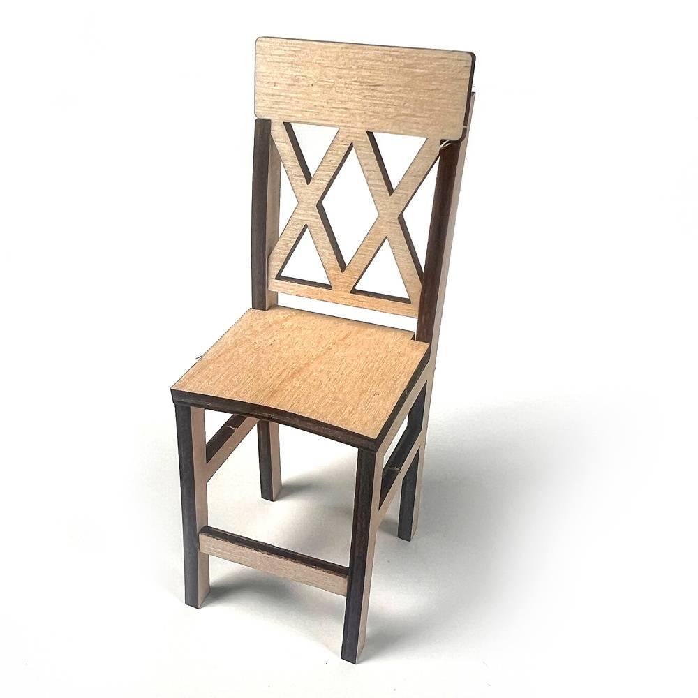 Miniature Counter-Height Chair; 1:12 Scale