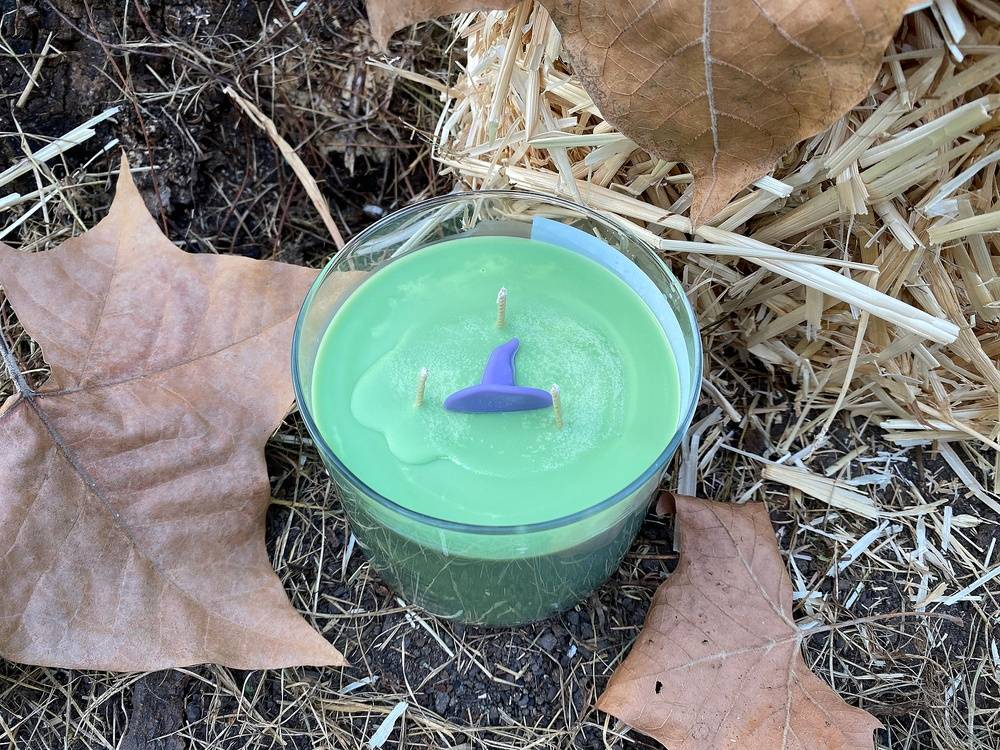 Halloween Candle Green