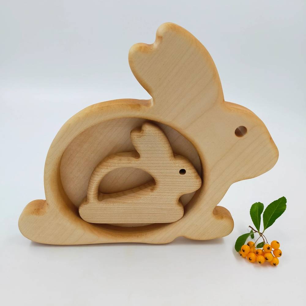 Montessori Cutting Board & Safe Knife Bunny Lover Gift Box