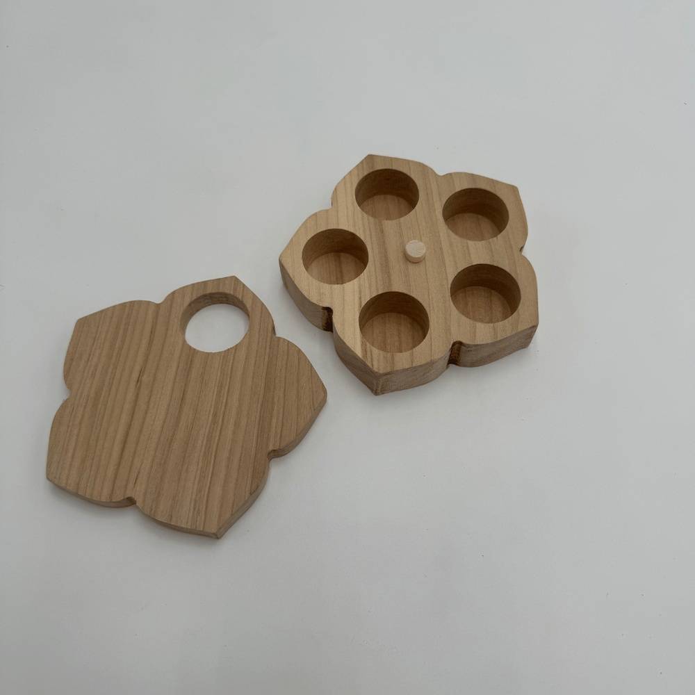 SALE: Flower Wooden Treat Hider for Bunnies and Small Pets