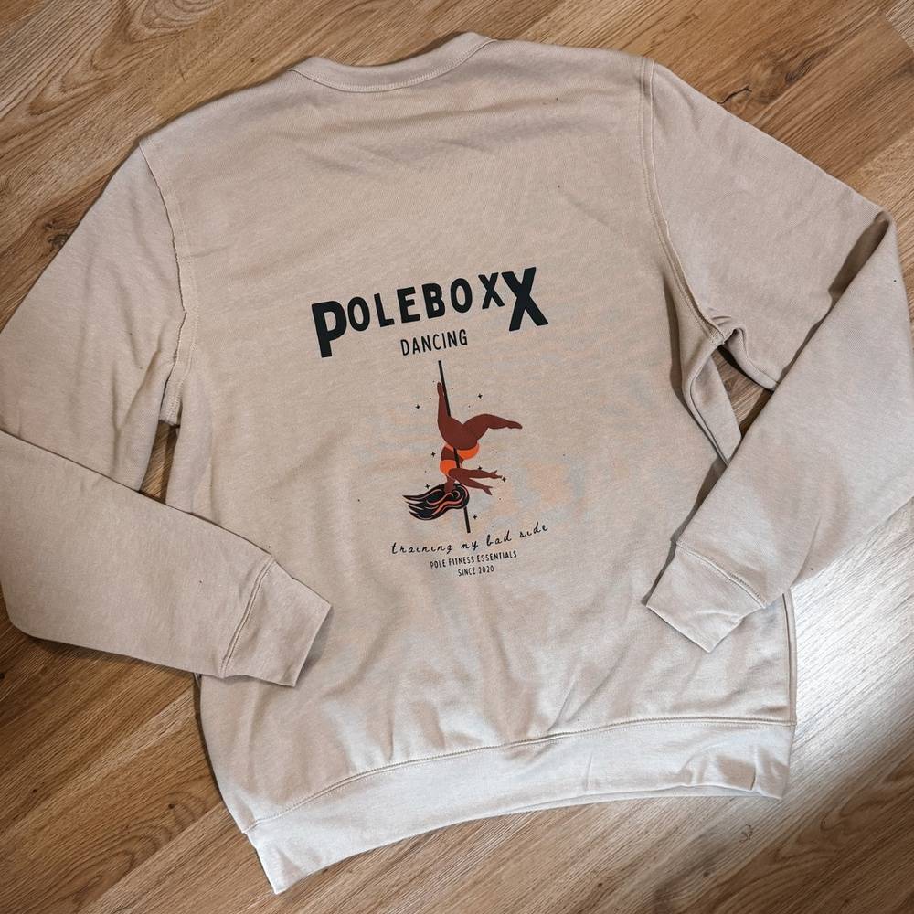 PoleBoxx Womens Originals Pocket Pullover - Beige