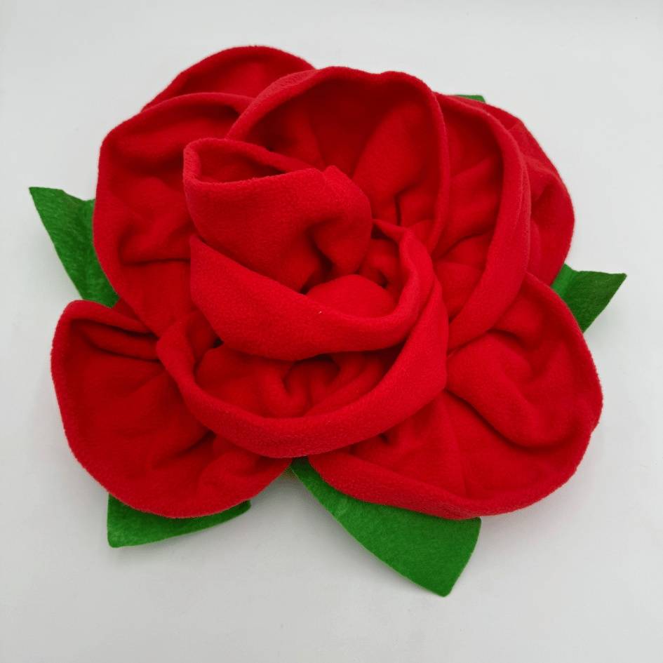 Red Rose Flower Pet Snuffle Mat