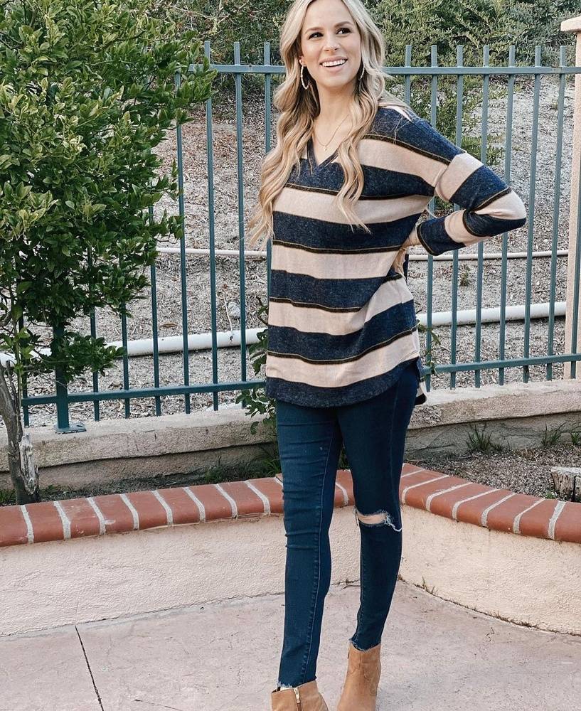 Chic Striped Sweater