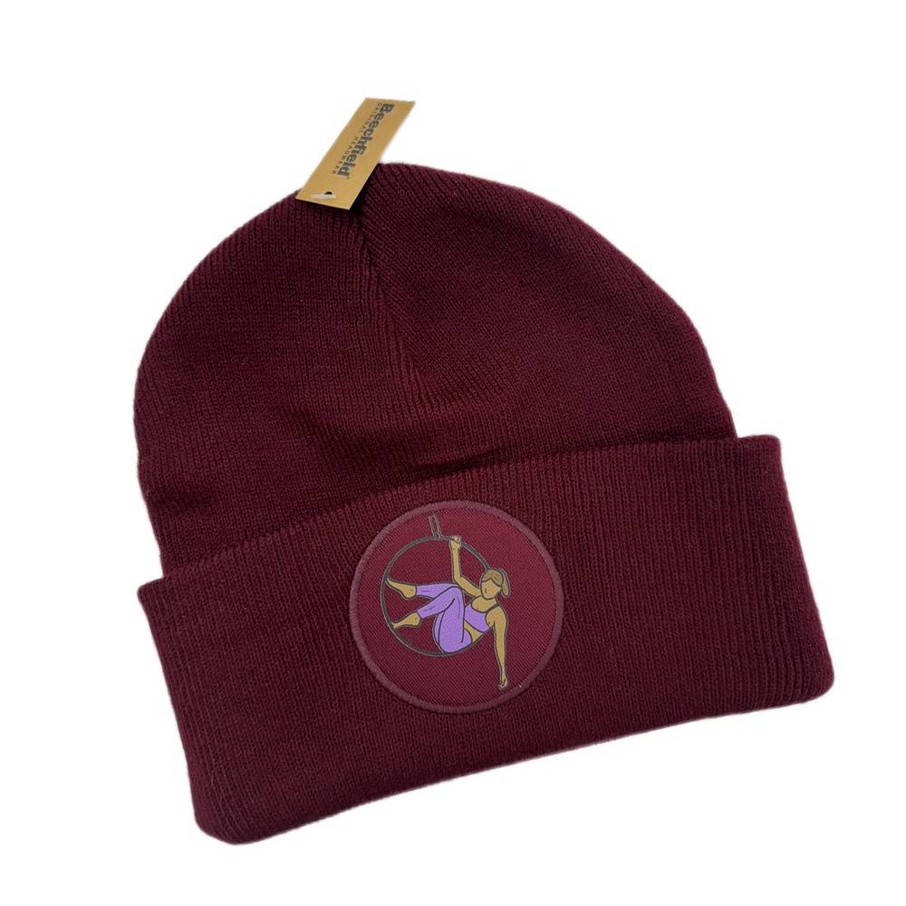 Aerial Beanie Hat - Burgundy