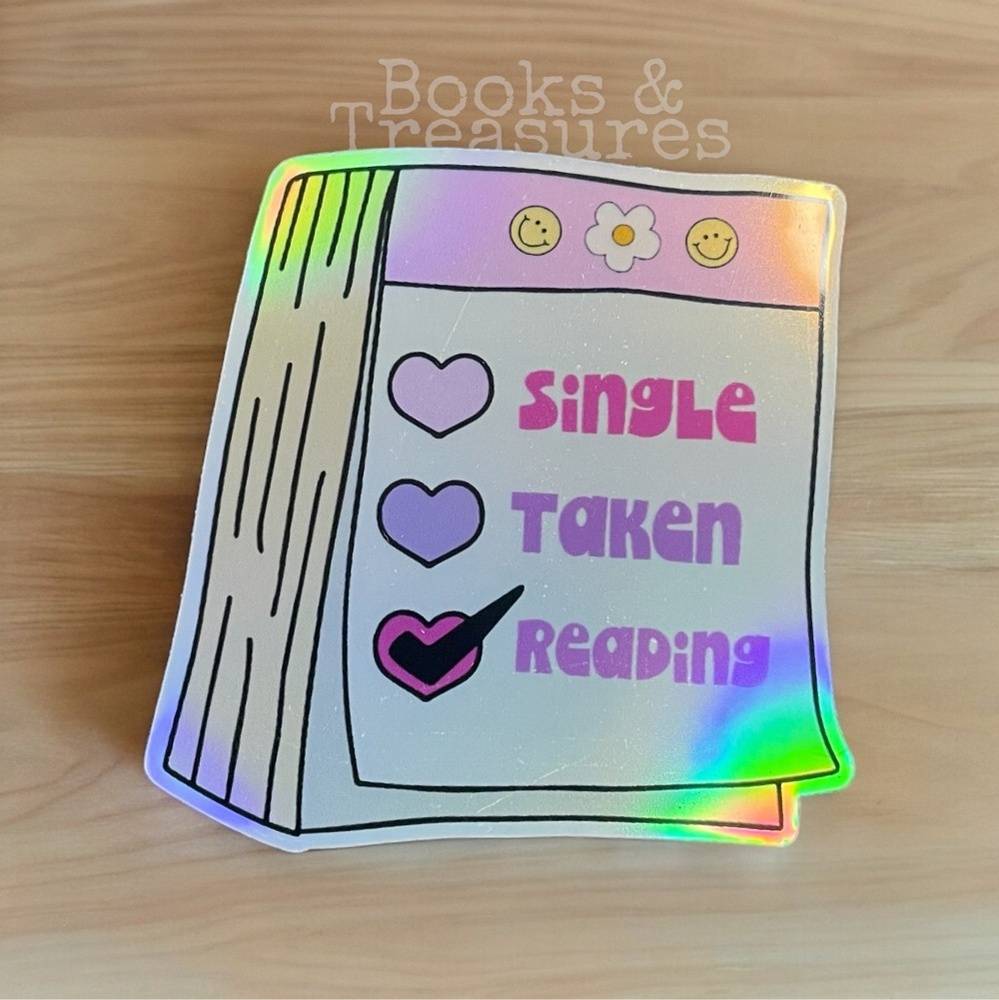 Single Taken Reading 2” Sticker