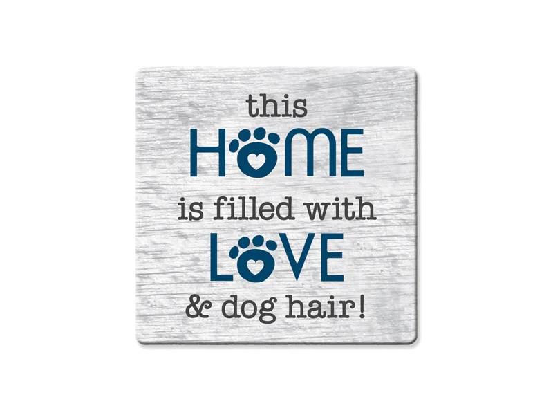 (Set Of 2 ) Dog Love & Dog Hair Coasters