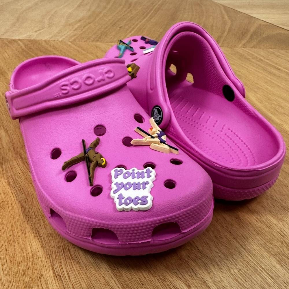 Pole Dancer Clogs with Jibbitz - Pink