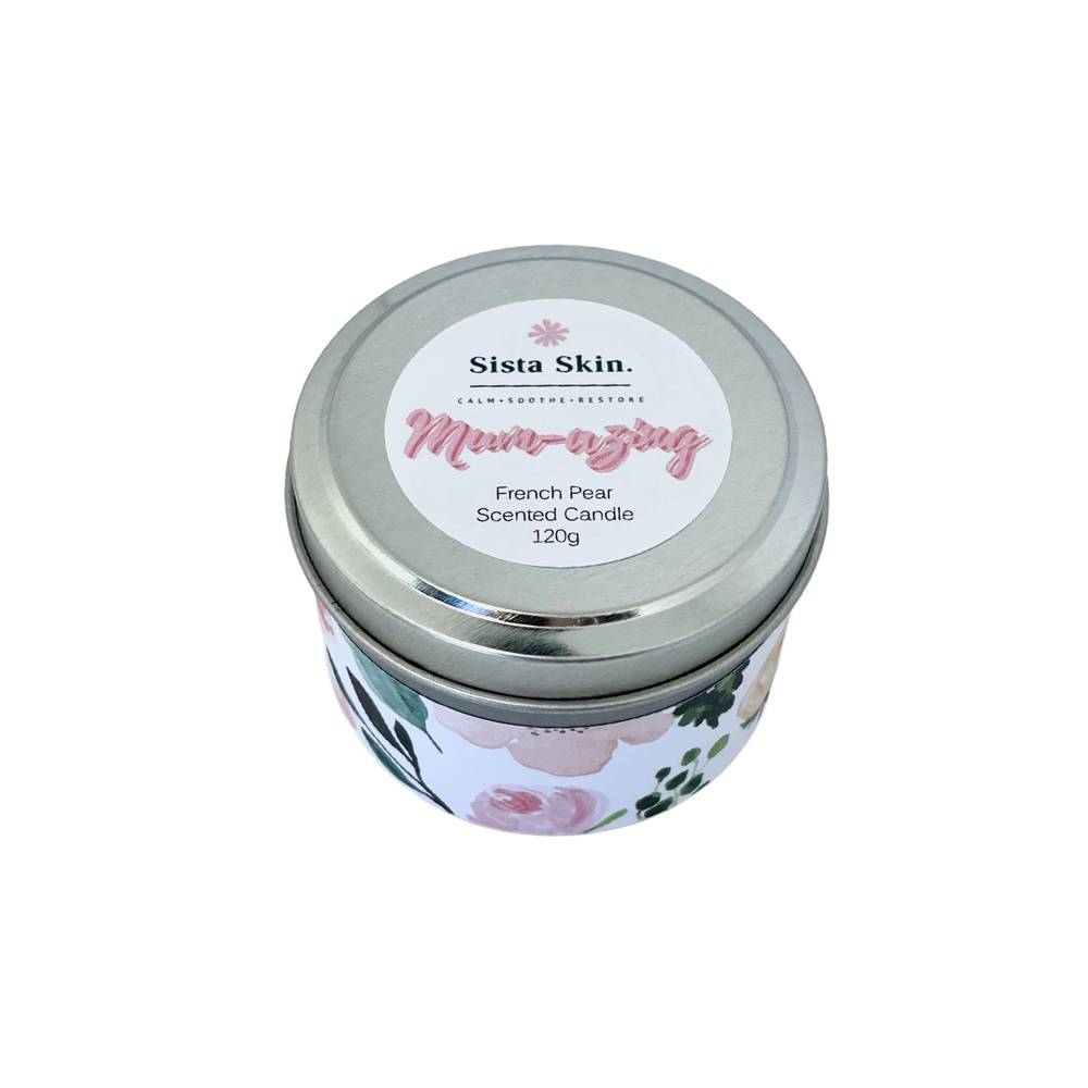 Sista Skin Scented Soy Candle Tin 120g