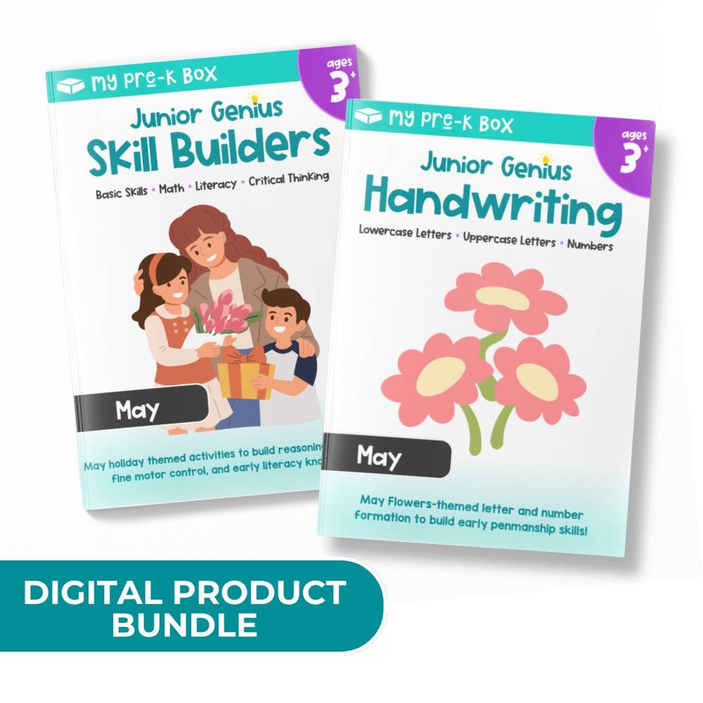 PRINT-AT-HOME BUNDLE: May Skill Builders and Handwriting Workbook