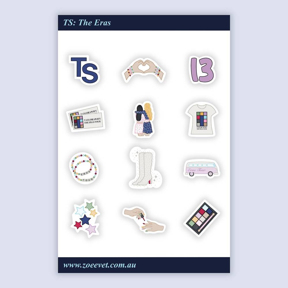 Taylor Swift Eras Sticker Pack