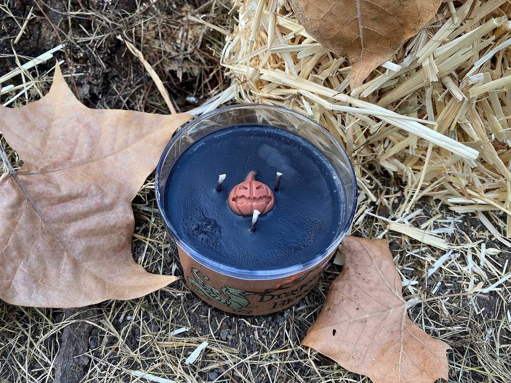 Halloween Candle Black