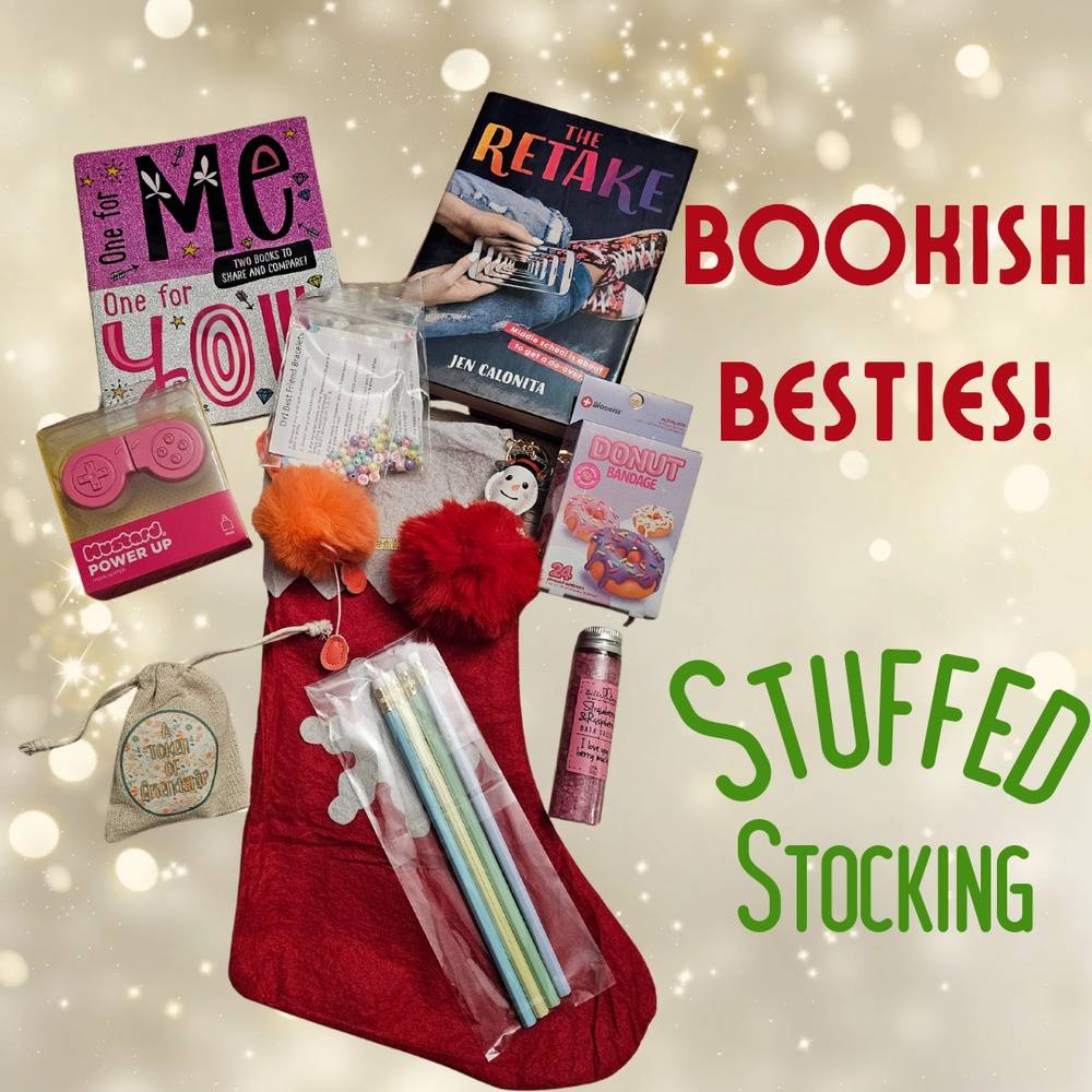 Bookish Besties filled stocking