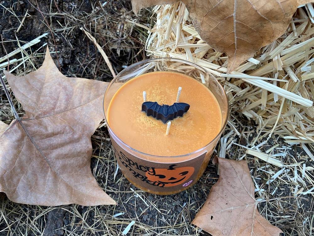 Halloween Candle Orange