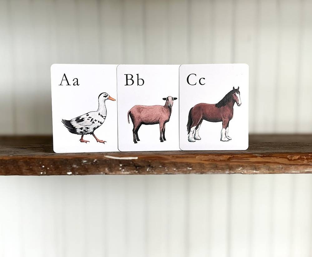 Heritage Breed Alphabet Cards