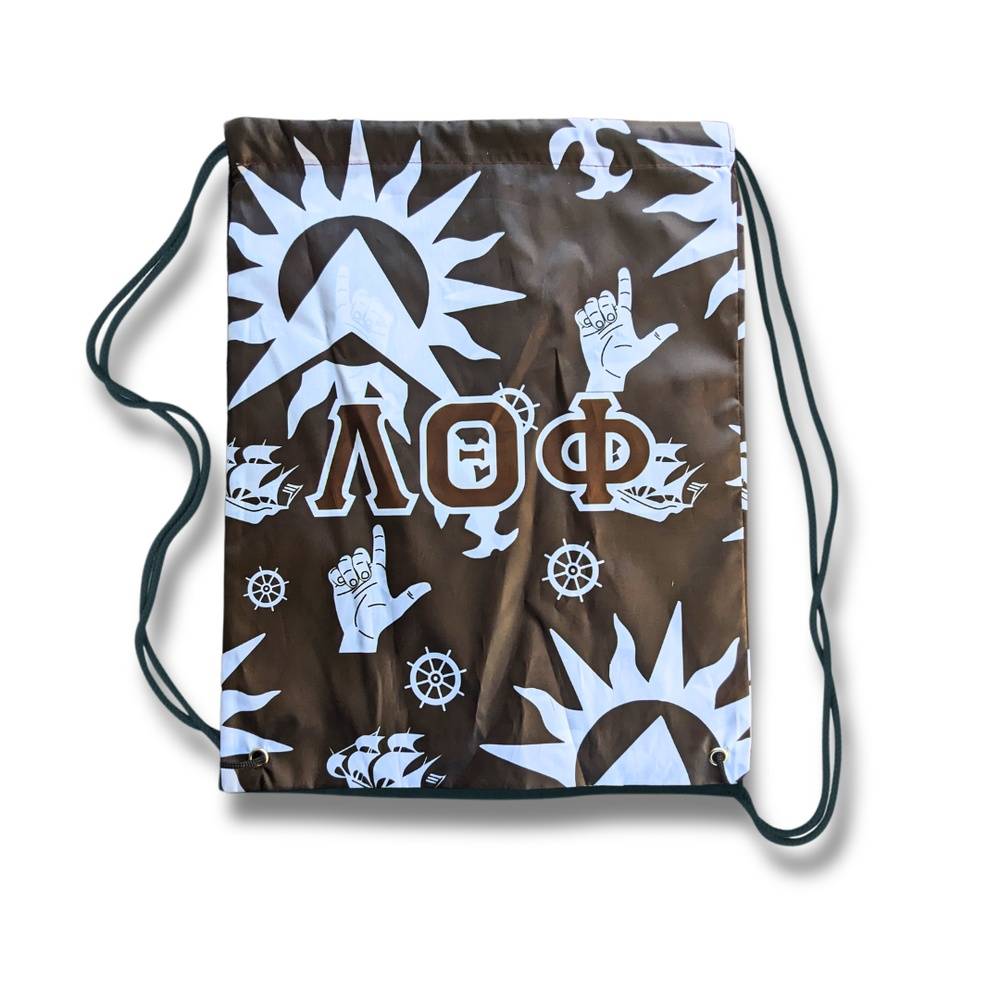 Lambda Drawstring Backpack