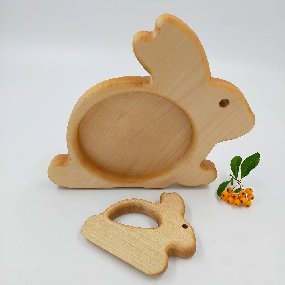 Montessori Cutting Board & Safe Knife Bunny Lover Gift Box