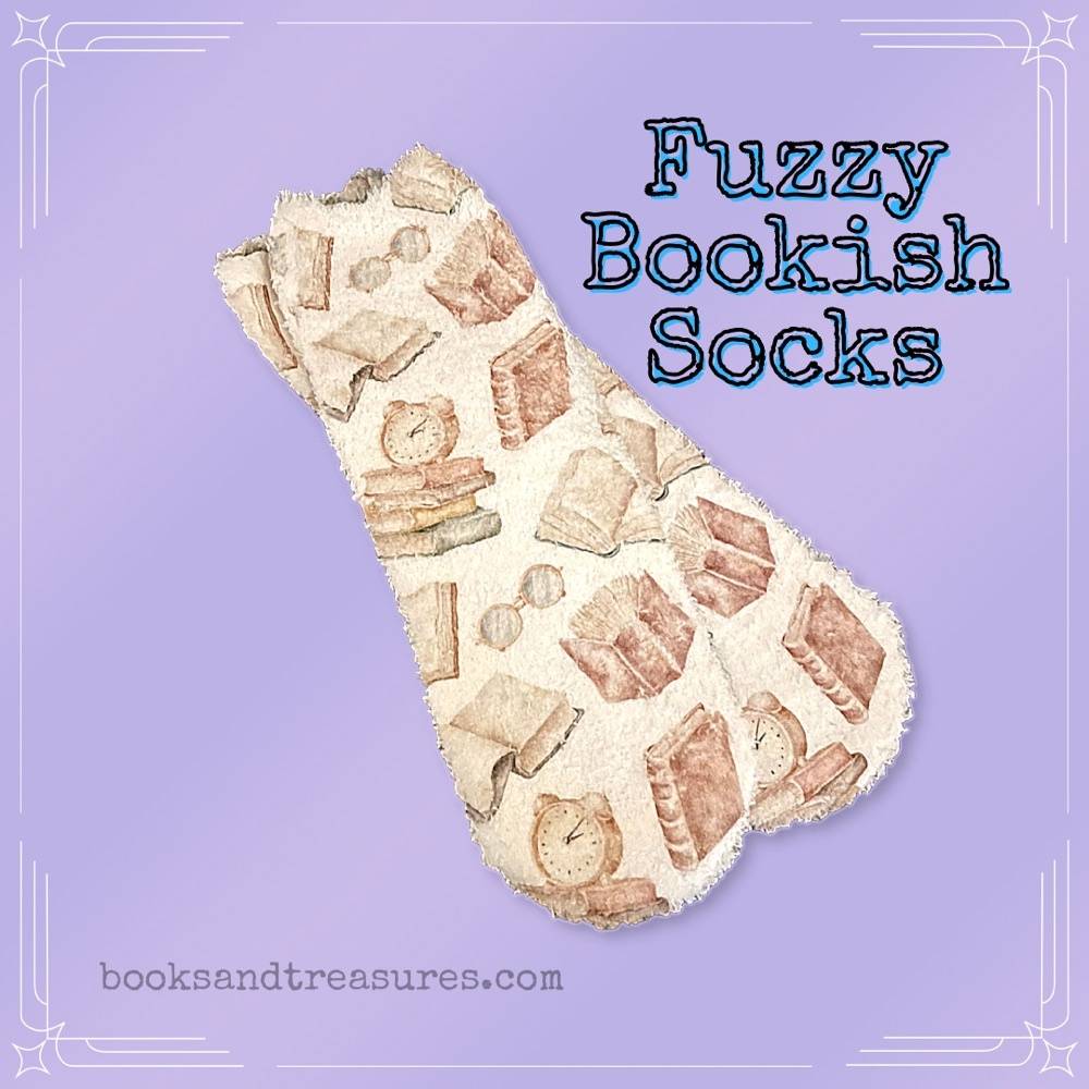 Fuzzy Soft Bookish Socks