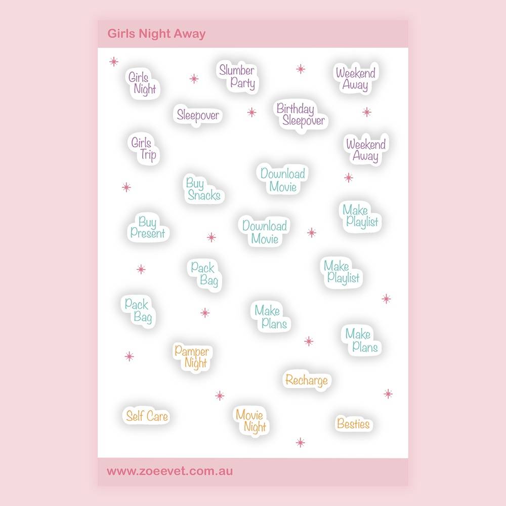 Girls Night Away Sticker Pack