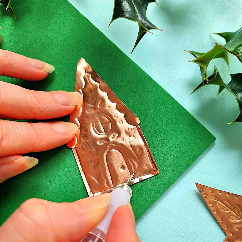 Metal embossing workshop at Hidden Store - Saturday 14th December