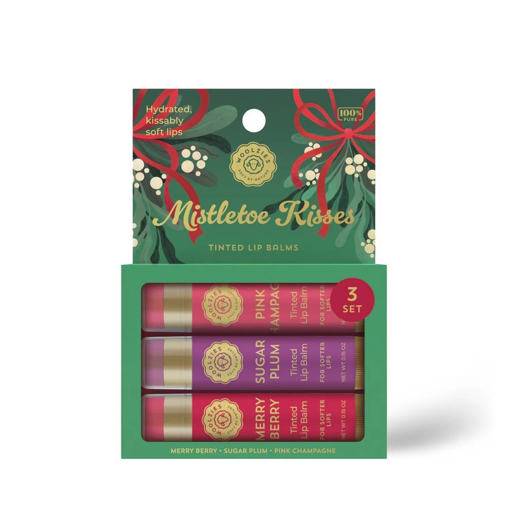 Woolzies Mistletoe Kisses Lip Balm Set