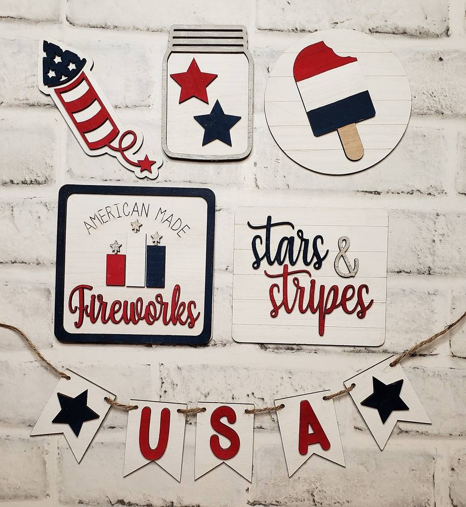 Tiered Tray DIY Kit - Patriotic Bundle