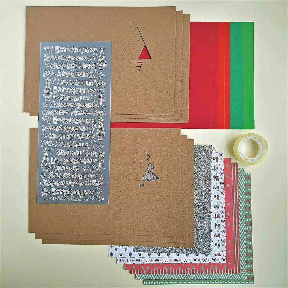 Iris folding Christmas cards kit from Pretty in Paper by B