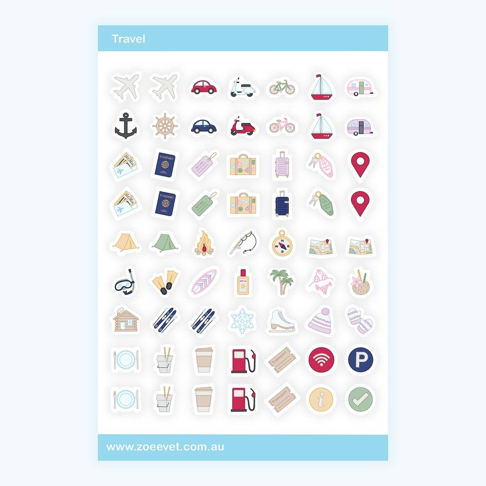 Travel Sticker Pack