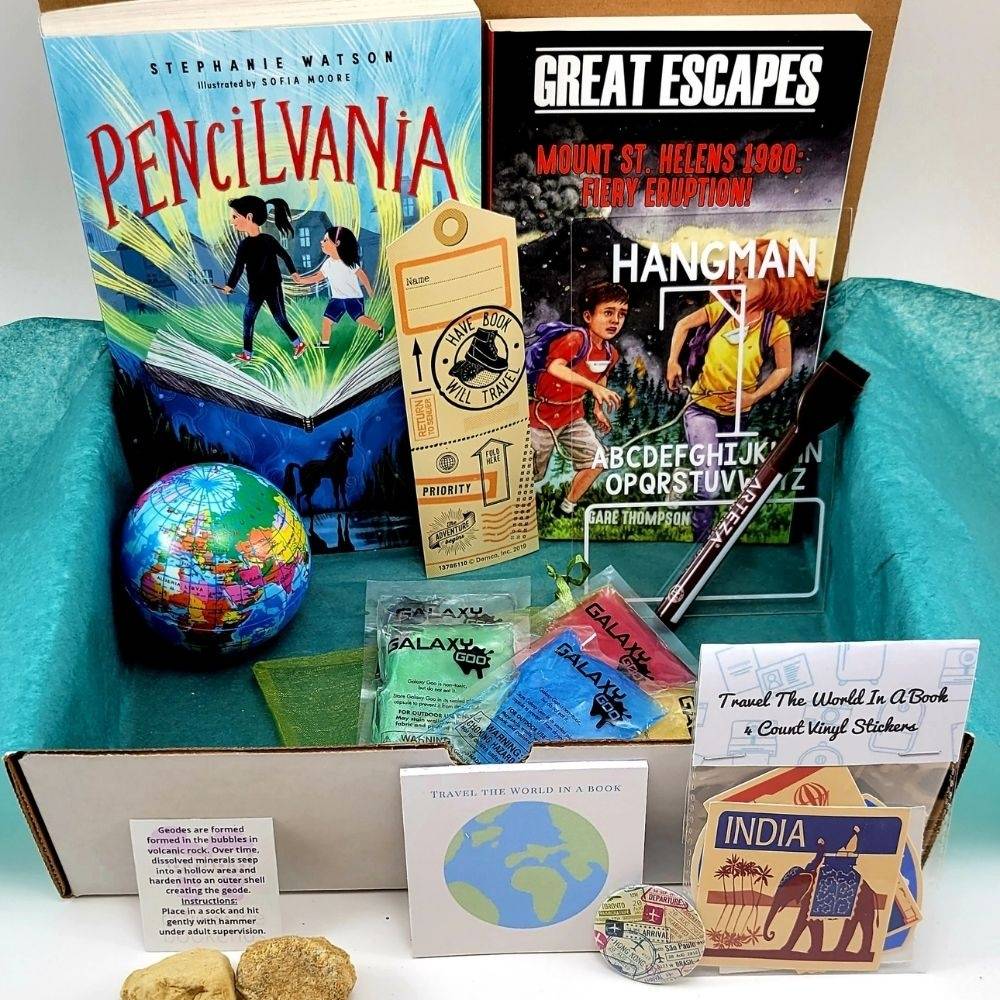 Travel the World in a Book Tween Gender Neutral Box