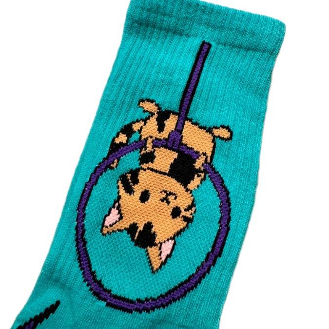 Aerial Cats Athletic Socks