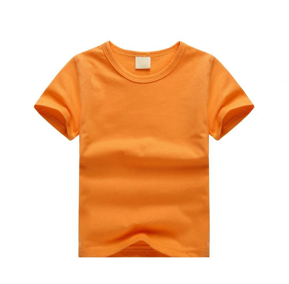 Round Neck T-shirt, Fresh Orange