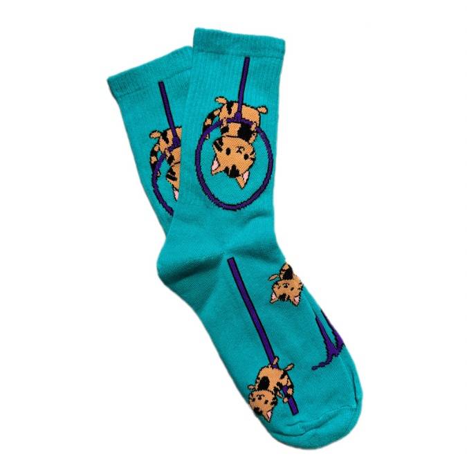 Aerial Cats Athletic Socks