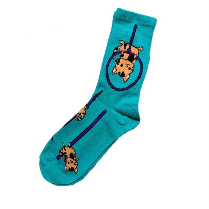 Aerial Cats Athletic Socks