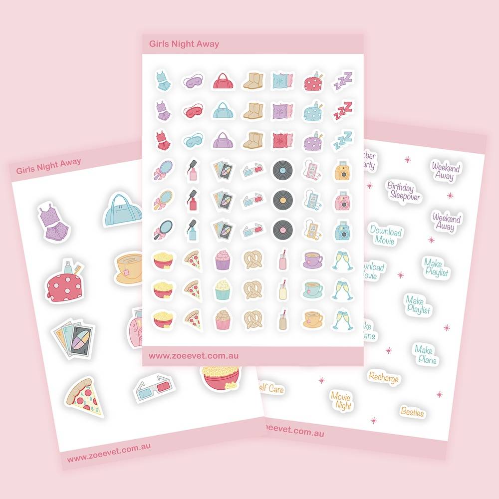 Girls Night Away Sticker Pack