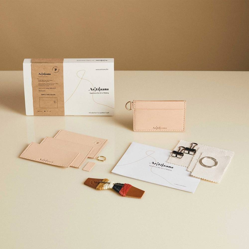 Leather card holder kit from Artisans