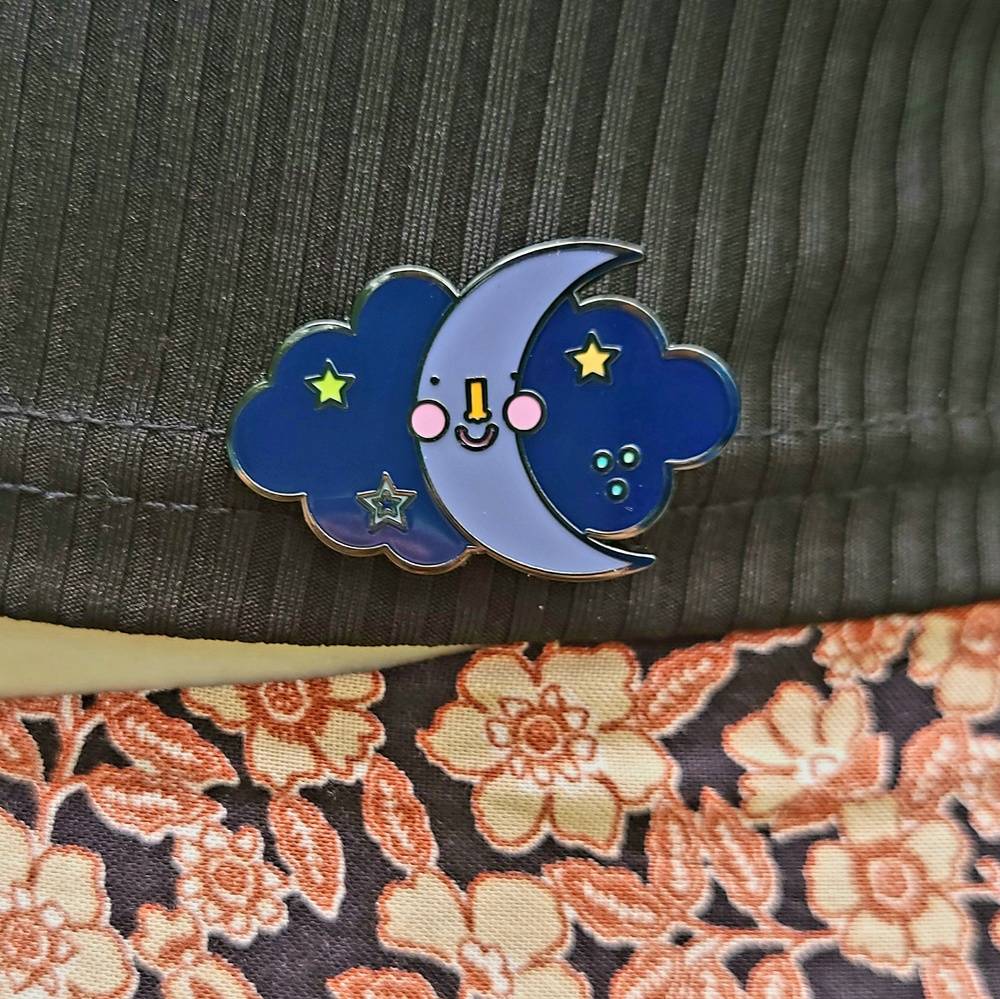 Exclusive "Read Beneath the Stars" enamel pin