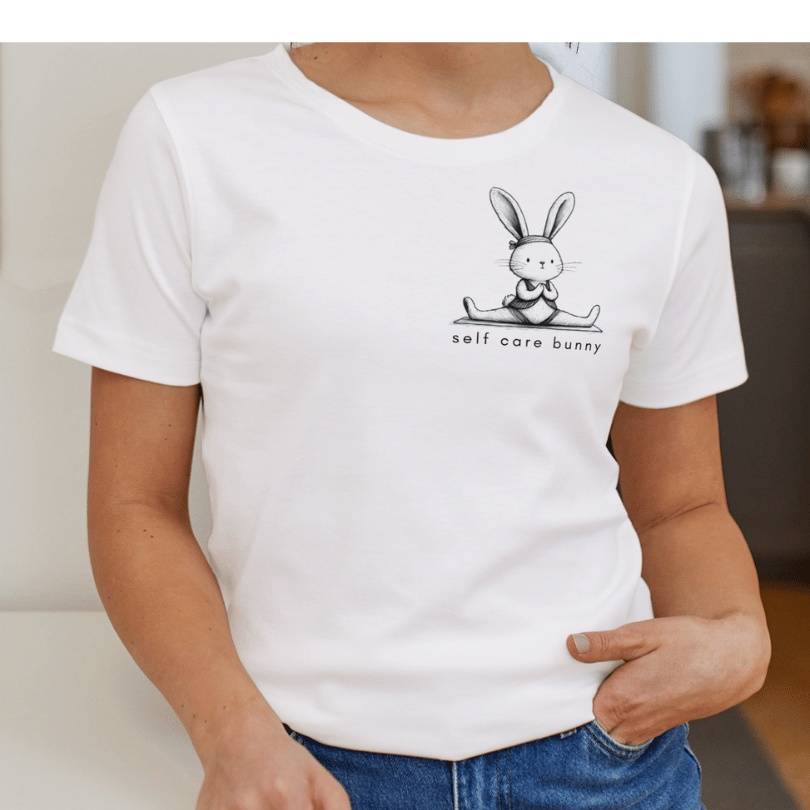 'Self Care Bunny' T-Shirt for Rabbit Mom