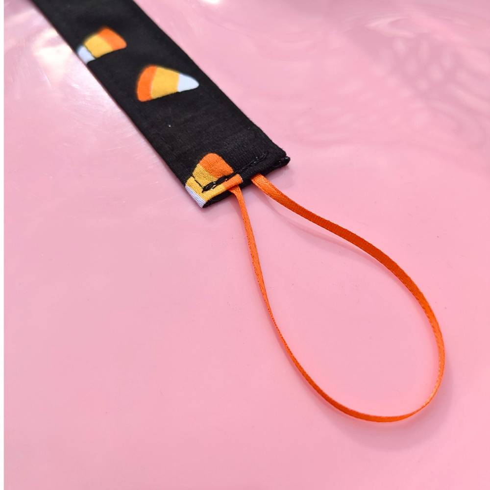 Candy Corn Pacifier Clip