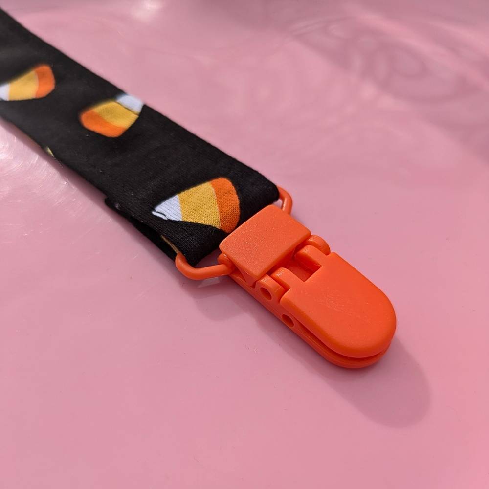 Candy Corn Pacifier Clip