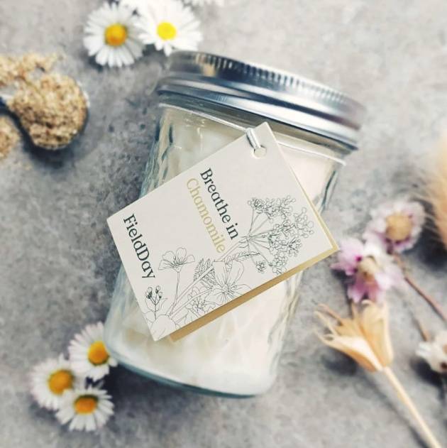 Chamomile Wildflower Jam Jar Candle