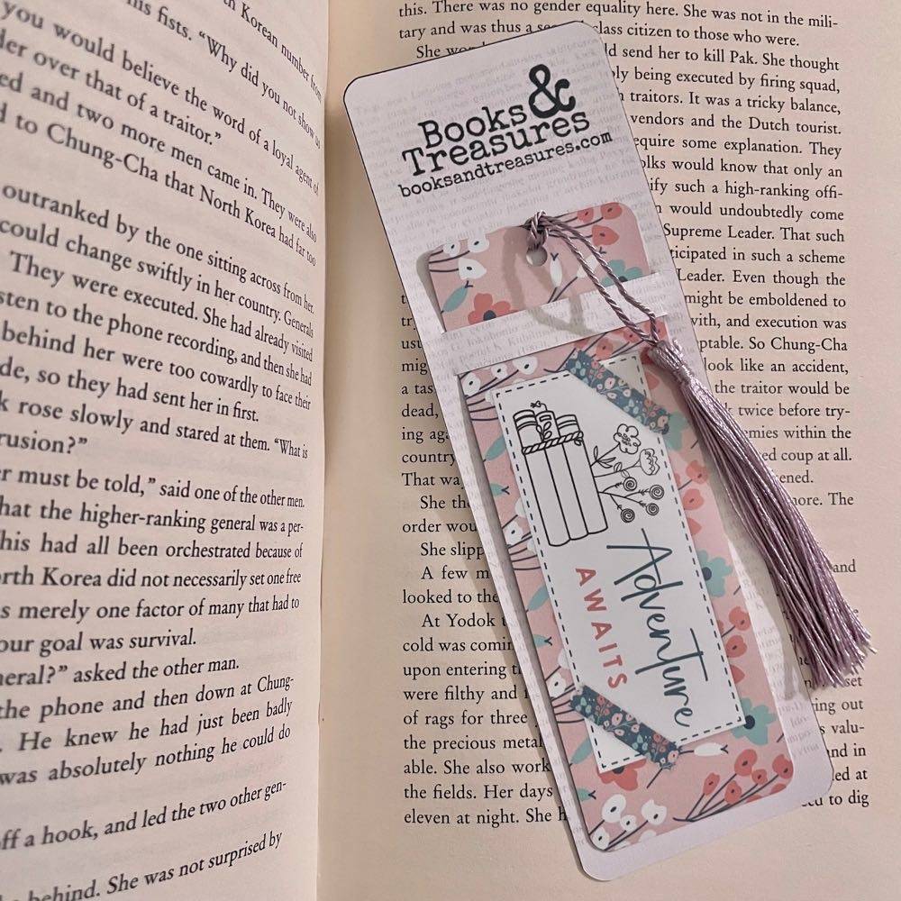 Adventure Awaits Metal Bookmark