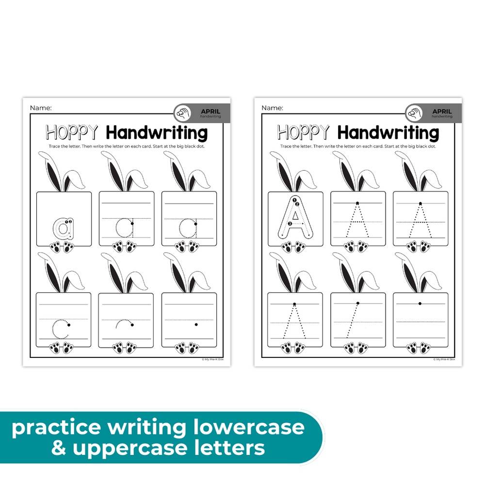 PRINT-AT-HOME: April Handwriting Workbook