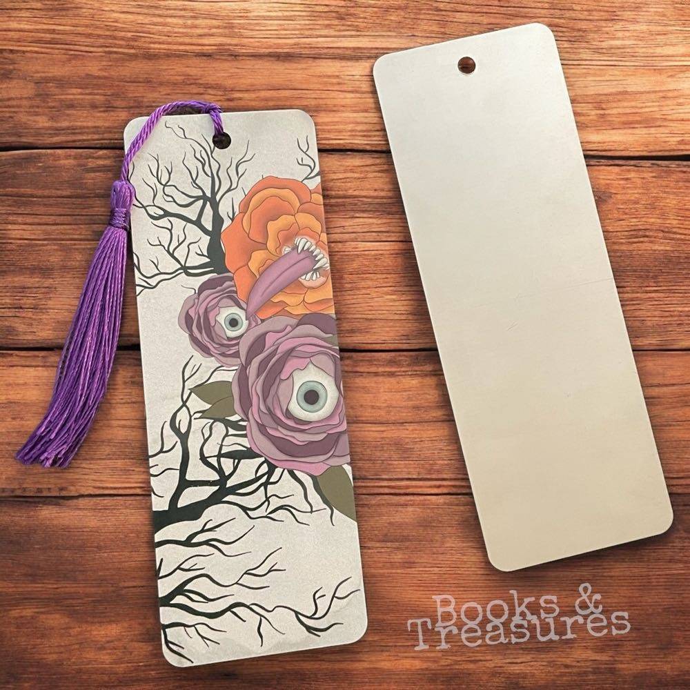 Monster Flower Plants Metal Bookmark