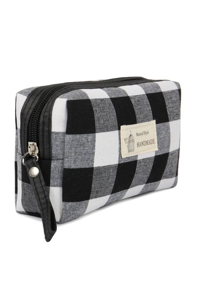 Holiday Plaid Cosmetic Pouch