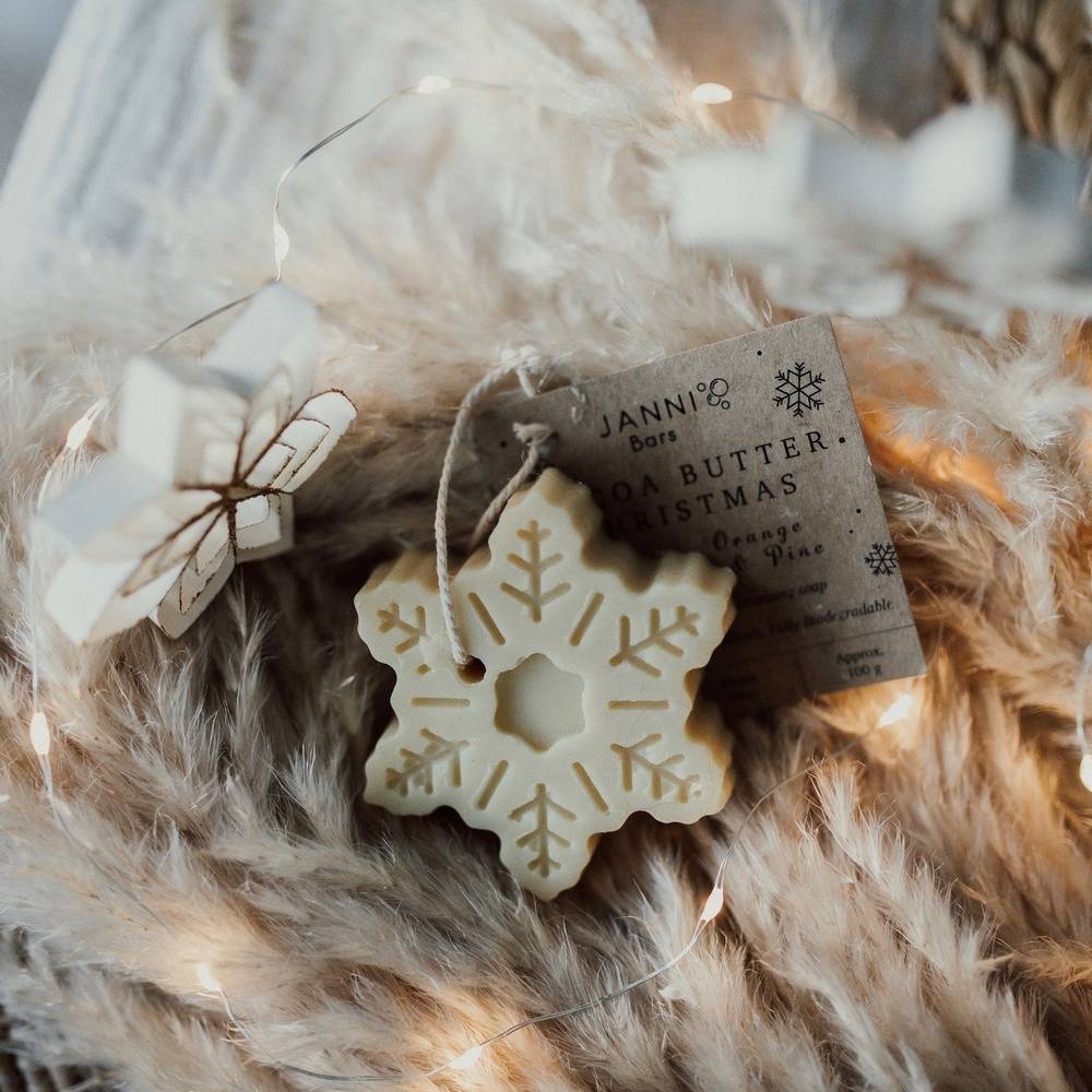 Christmas Snowflake Soap