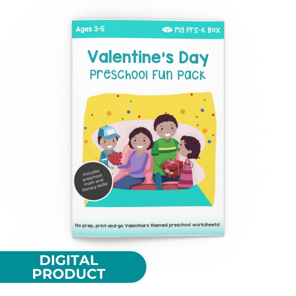 PRINT AT HOME: Valentine's Day Preschool Fun Pack