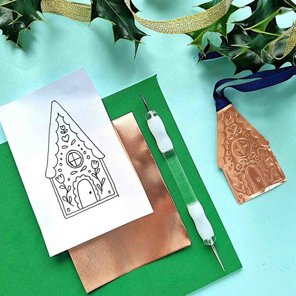 Metal embossing workshop at Hidden Store - Saturday 14th December